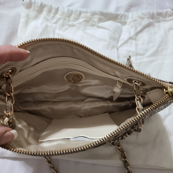 DKNY metallic snake print small handbag - Picture 3 of 4